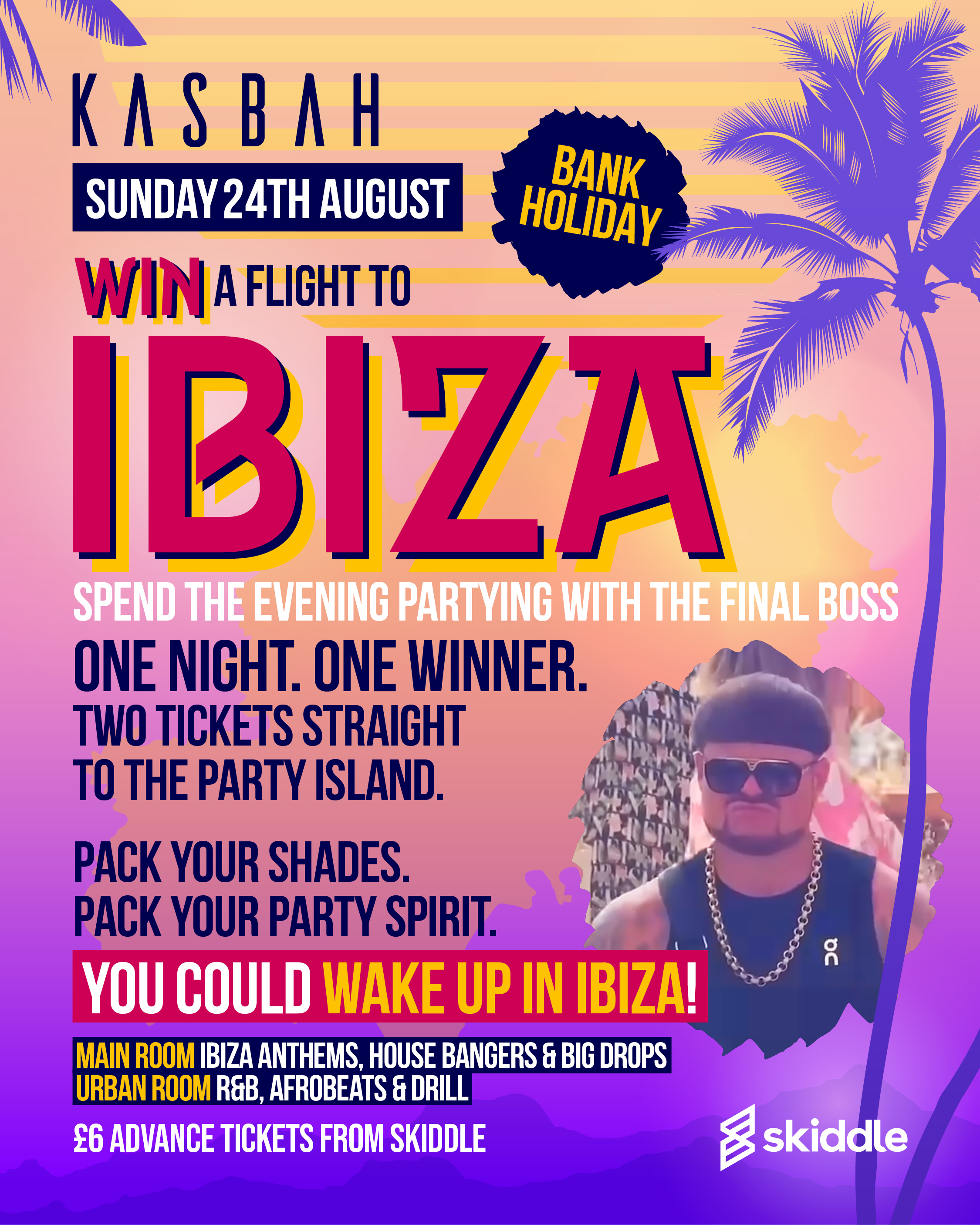 Win A Flight to Ibiza (Bank Holiday Sunday)